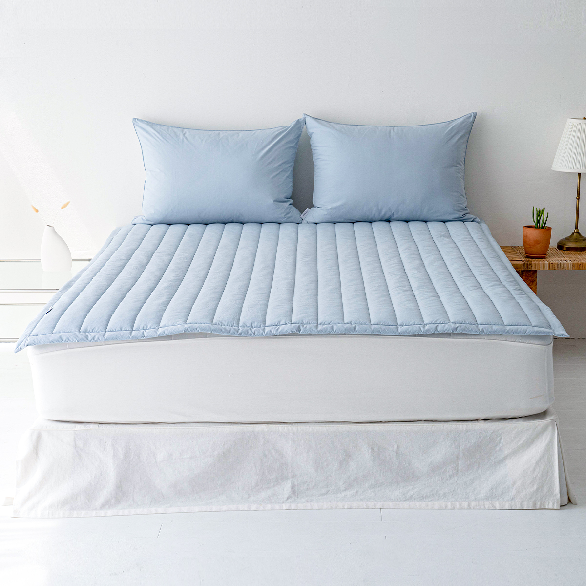 면60수 레이크 누빔 매트리스 이불패드 SS/Q