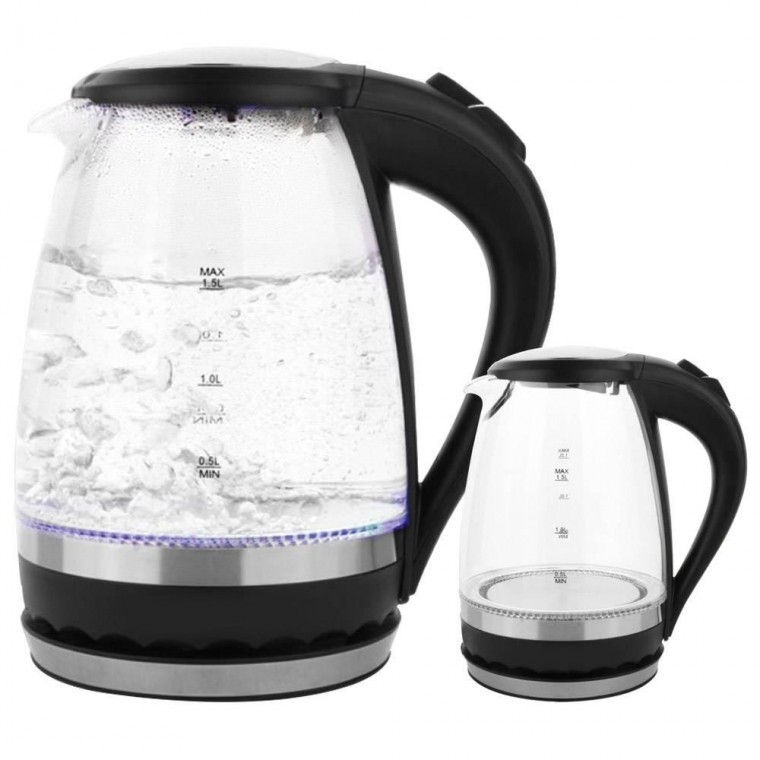 전기포트 유리전기주전자 1.5L 가정용 티포트 물끓이기 주방용
