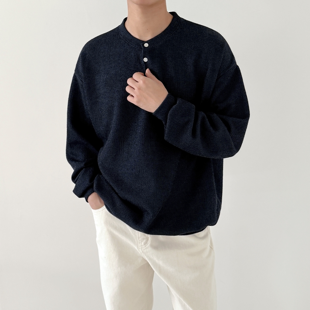 헨리넥니트 남자골지니트 워셔블 이미지 8