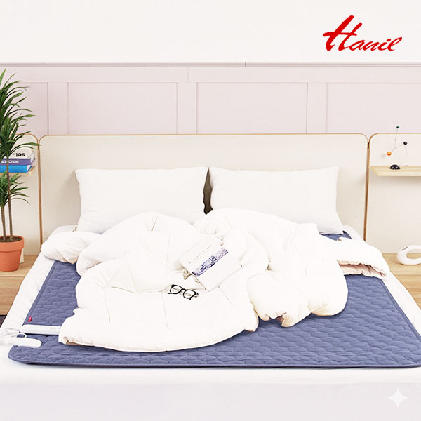 한일전기 전기장판 전기매트 미니싱글 1인용 쇼파 겸용 방석 전기요 전자파없는 블루 캠핑 카본 탄소