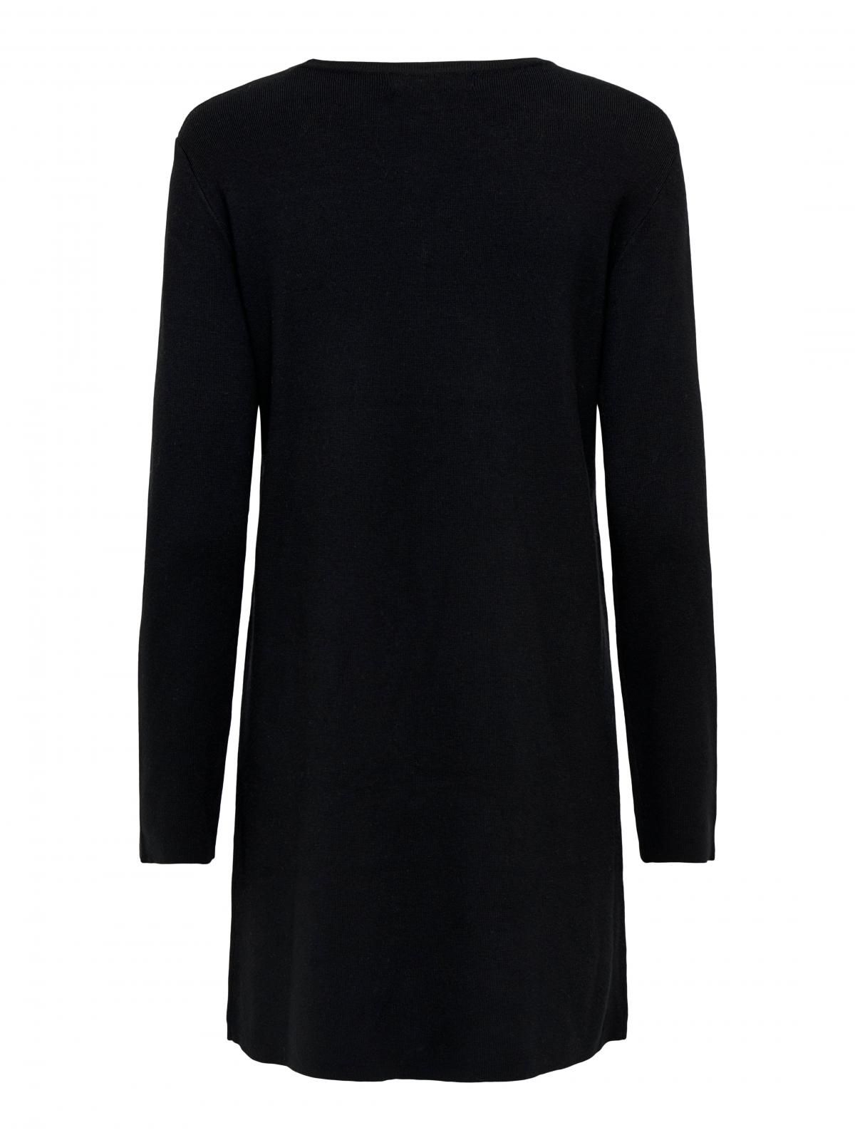 온리 테크니컬 니트 라운드넥 미니 원피스 15369320_2161_1255642 BLACK / BLACK - 상세 이미지 4