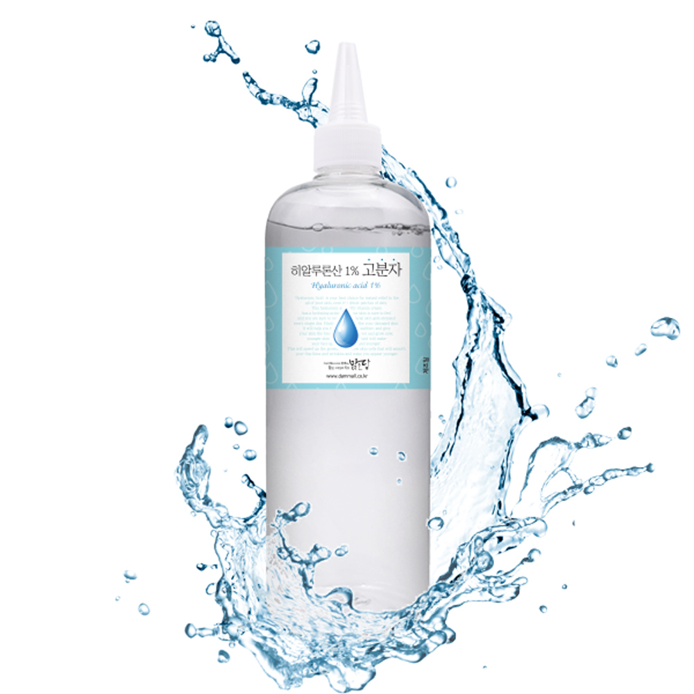 대용량 맑을담 히알루론산 1% 고분자 원액 앰플 500ml 만능크림 만들기 - 상품 이미지
