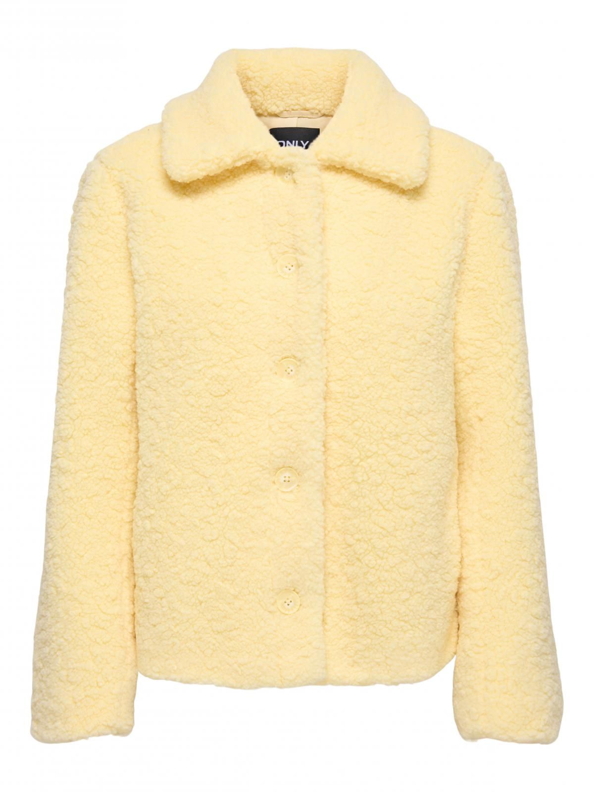 온리 테디 소프트 베이직 버튼 재킷 15375408_425 YELLOW / DOUBLE CREAM - 상품 이미지