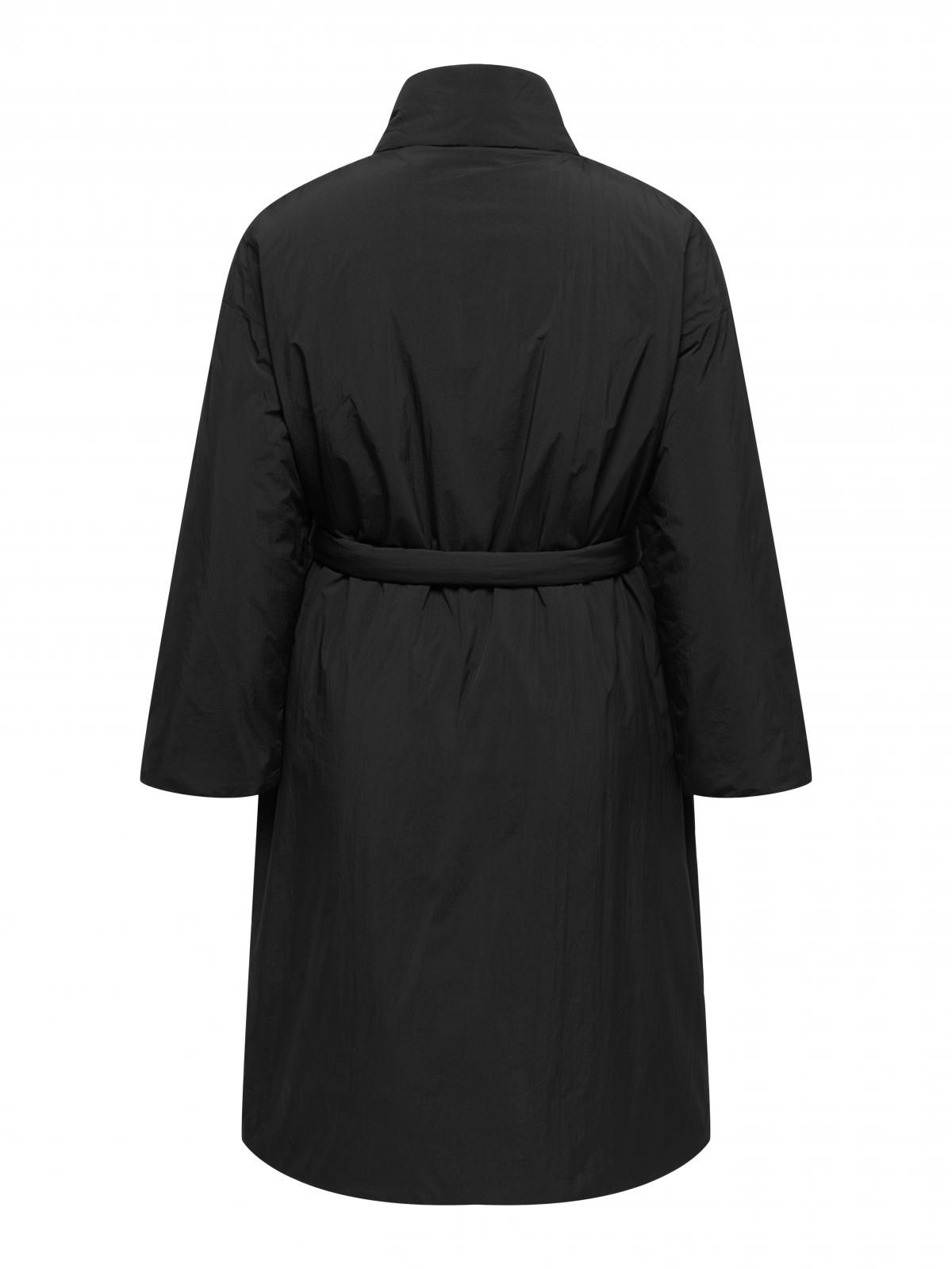 온리 테크니컬 벨티드 롱 트렌치코트 블랙 15367737_2161 BLACK / BLACK - 상세 이미지 4