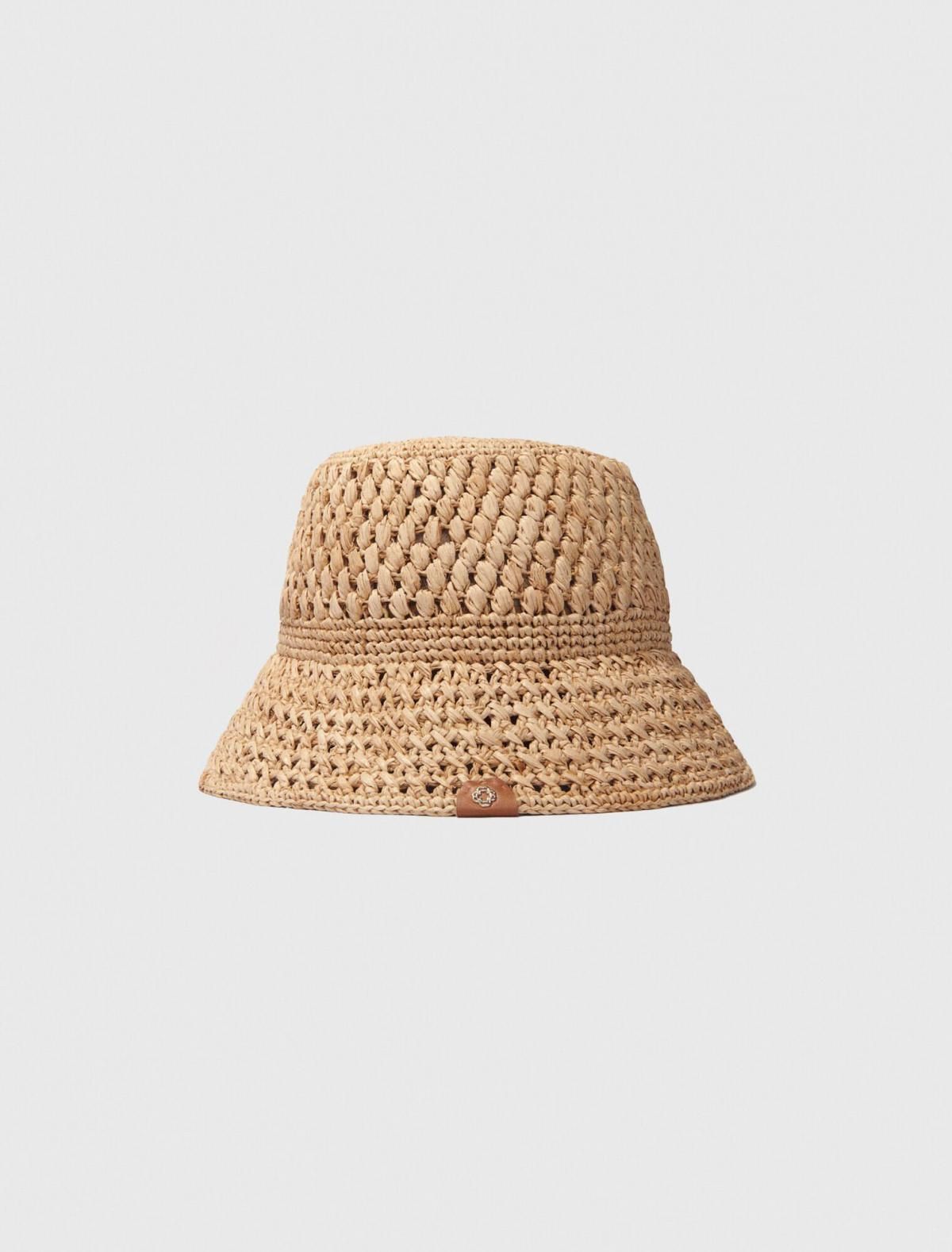 마쥬 바캉스 썸머 라탄 테크니컬 버킷햇 3661601947445 BEIGE - 상품 이미지