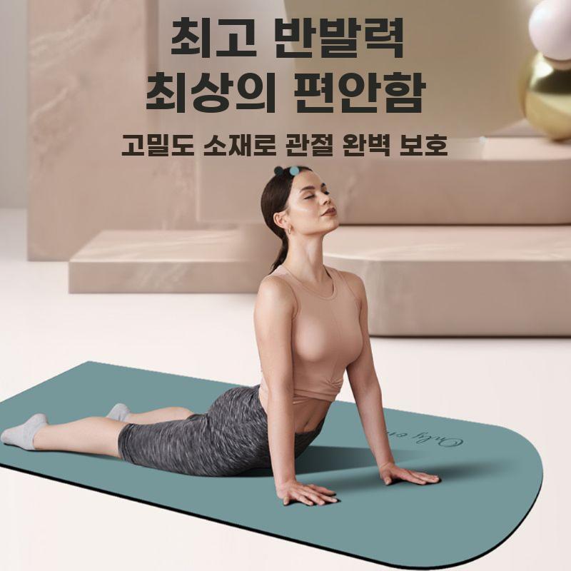 PU 천연고무 요가매트 타원형 방수 미끄럼방지 운동매트 - 상세 이미지 4