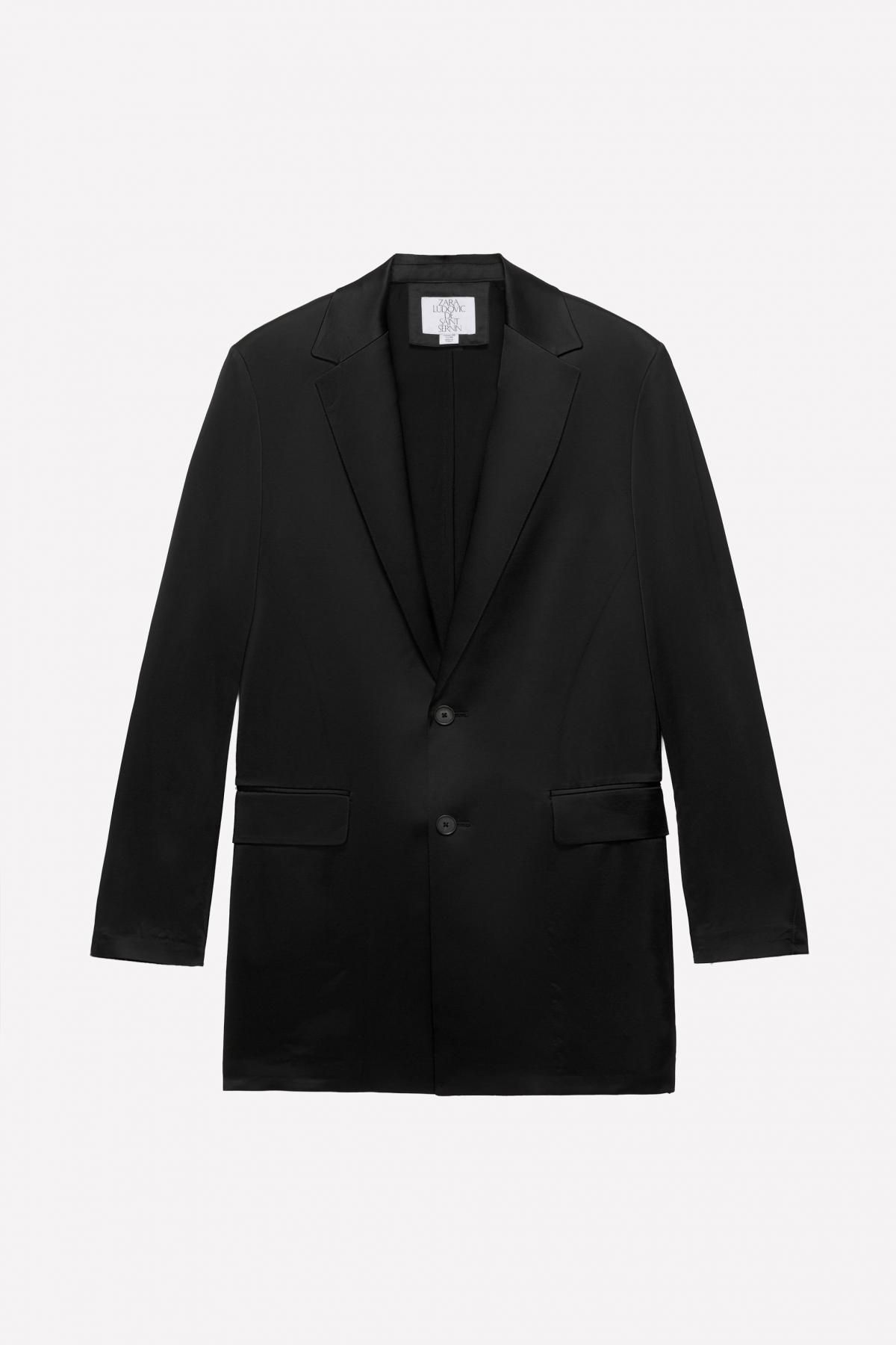 자라 플루이드 블랙 블레이저 X 루도빅 드 생 세르냉 0706/601 BLACK - 메인 이미지