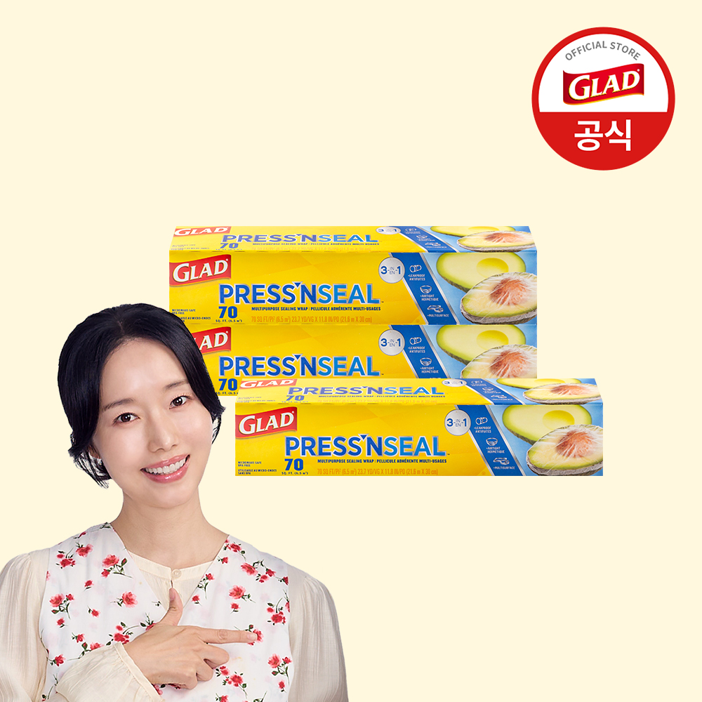 [BEST] 글래드 이정현 매직랩 일반 샌드위치 주방랩 비닐랩 일반형 21.6mX30cm 3개