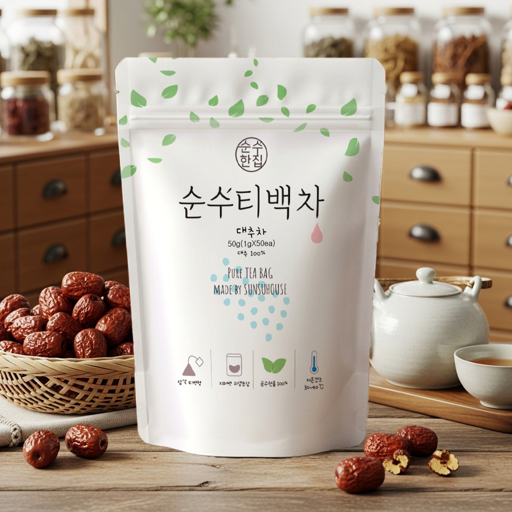 국산 대추차 티백 50개입 이미지 1