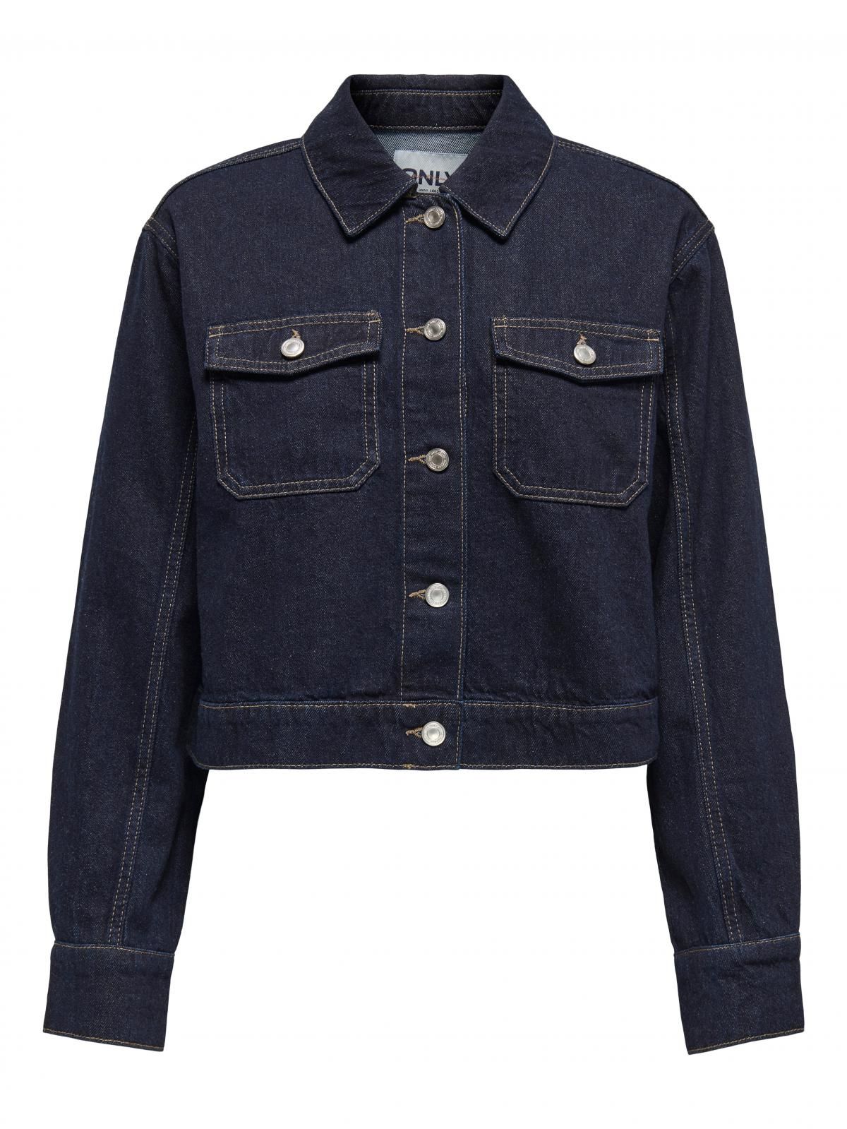 온리 테크니컬 데님 크롭 재킷 15339977_2114_1197624 BLUE / DARK BLUE DENIM - 상세 이미지 3