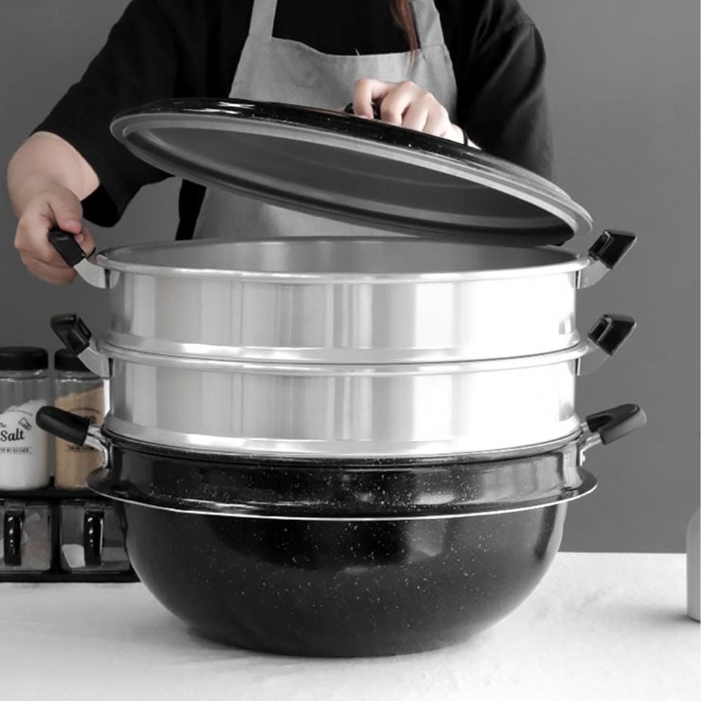 GDM 3단 분리형 베이크라이트 다용도 찜기 46cm - 메인 이미지