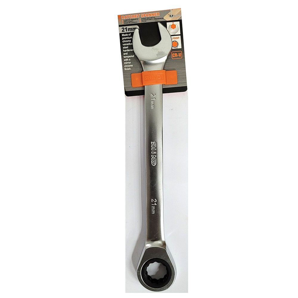 끼우고 돌리고 조이는 2in1 스패너 옵셋렌치 21mm - 상품 이미지