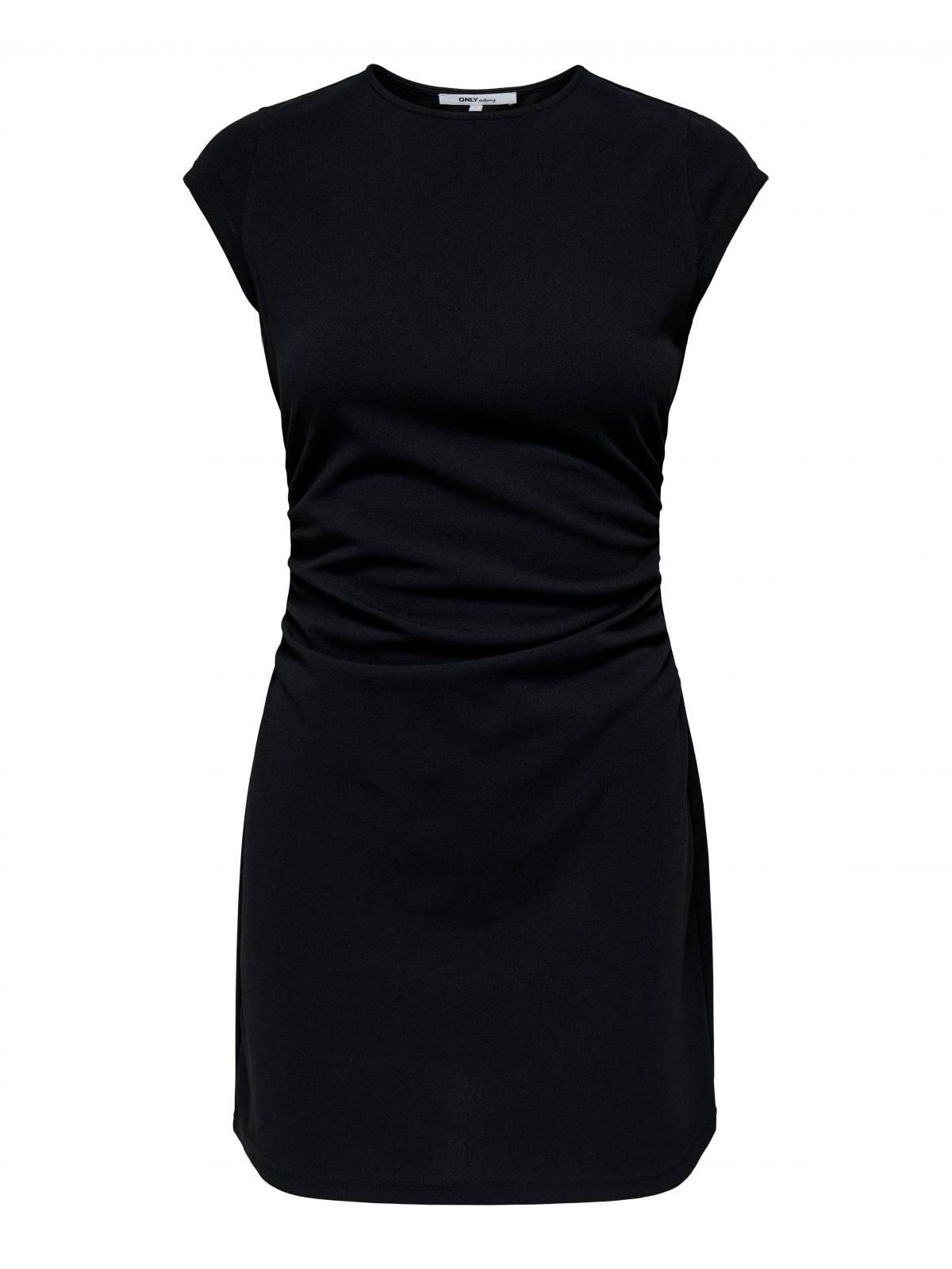 온리 베이직 블랙 미니 원피스 반팔 15353596_2161 BLACK / BLACK - 상세 이미지 3
