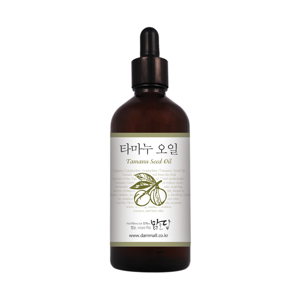 맑을담 타마누 유기농 캐리어 오일 비정제 100ml - 상품 이미지