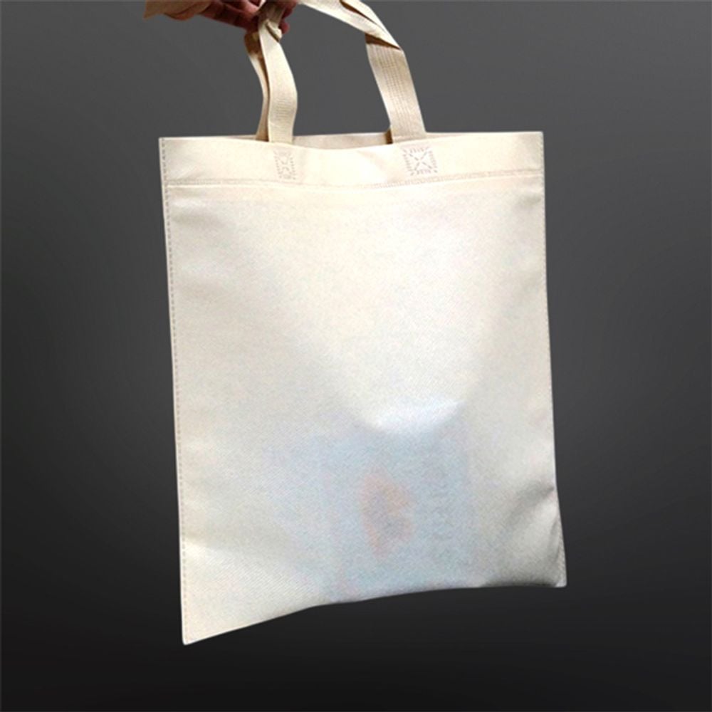 부직포 손잡이 쇼핑백 베이지 42X46cm 50매 - 상품 이미지