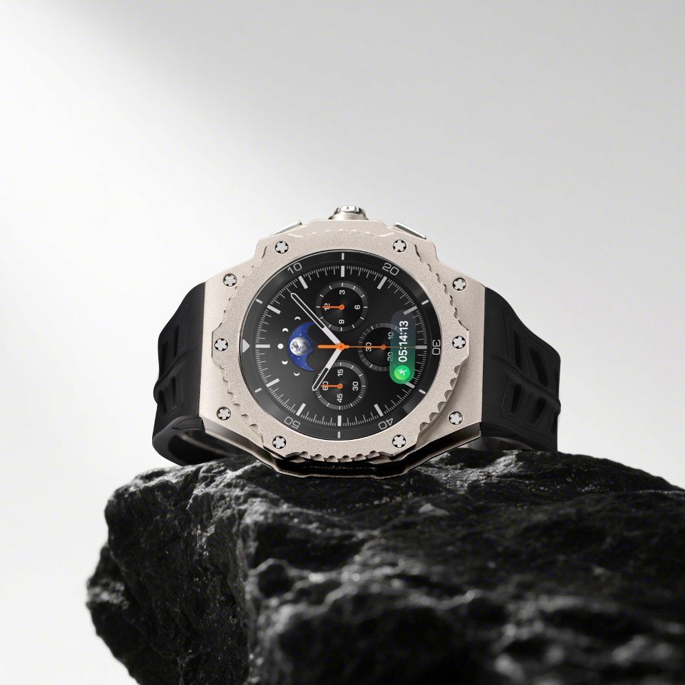 갤럭시워치8 클래식 스트랩 46mm 메탈 액정 케이스 스포츠 실리콘 밴드 - 상세 이미지 3