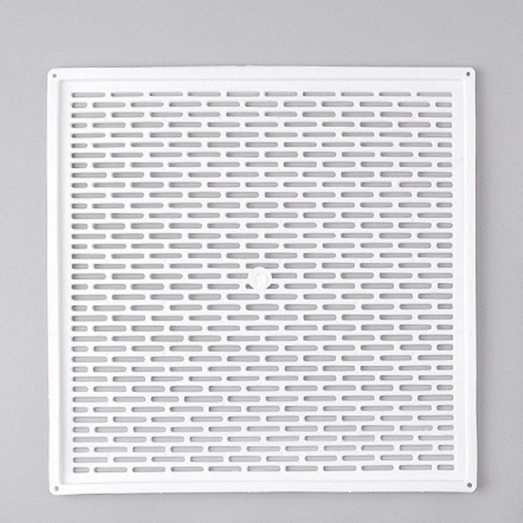 통풍용 환기 덮개 택 그릴 화이트 정사각 320x320mm 풍기 화장실 - 메인 이미지