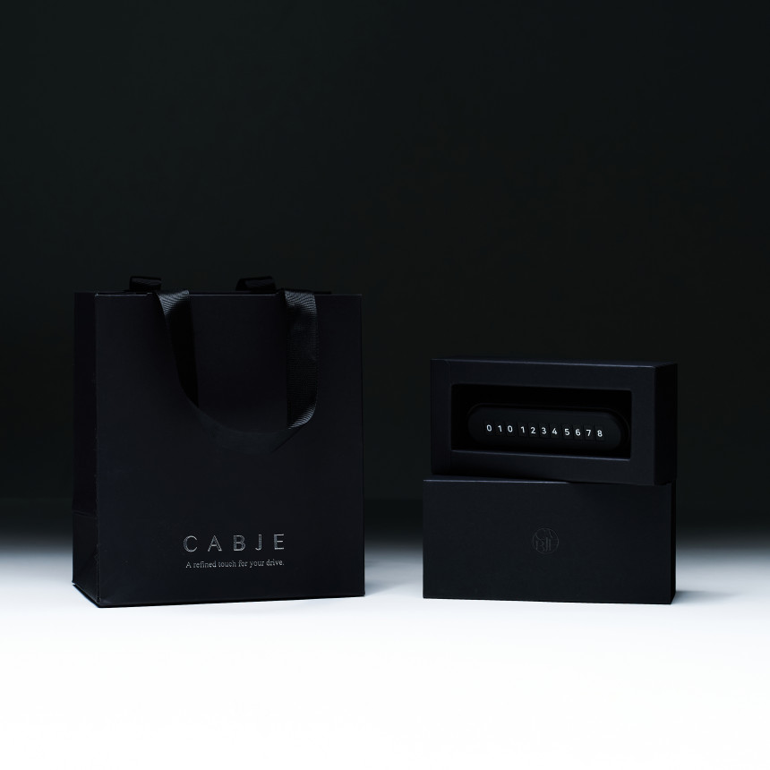 카브제 듀얼 주차번호판 차량용 자동차 연락처 알림판 새차선물 논슬립 패드 전화번호판 8줄 사진 3