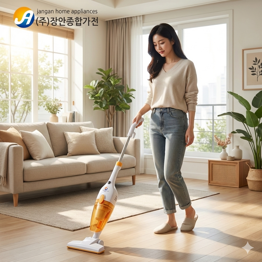 장안종합가전 유선청소기 스틱 핸디 진공청소기 3종노즐 - 상품 이미지