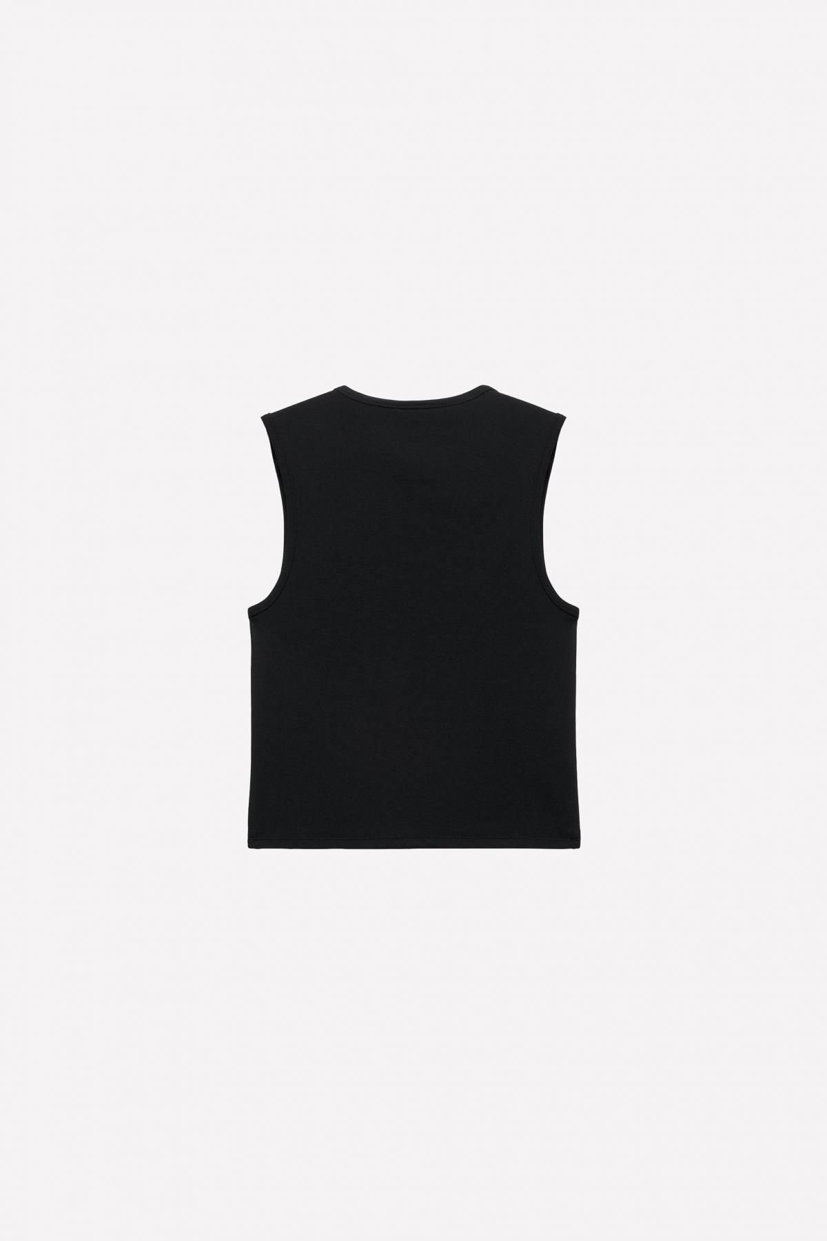 자라 라인스톤 로고 탱크탑 X 루도빅 드 생 세르냉 5644/390 BLACK - 상세 이미지 4