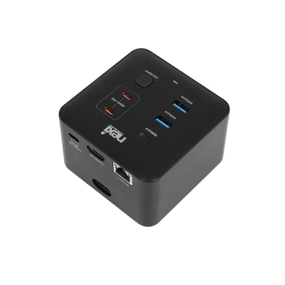 멀티 노트북 도킹스테이션 C타입 기가비트 랜 USB3.0 PD 충전 - 상품 이미지