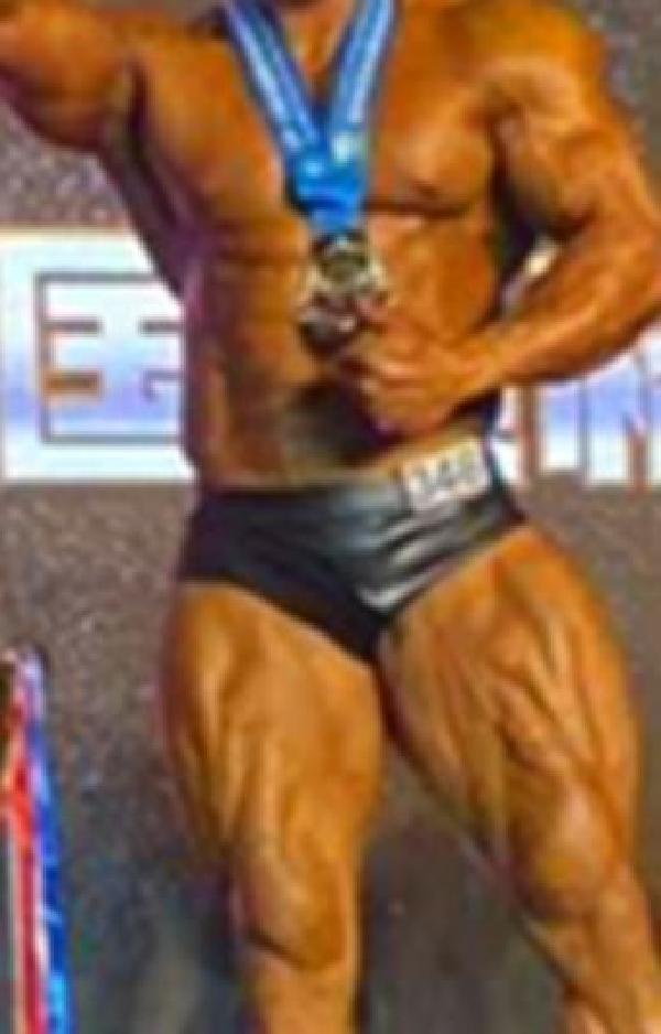 보디 빌딩 대회 포징 삼각 팬티 피트니스 블랙 14CM XXL - 상세 이미지 3
