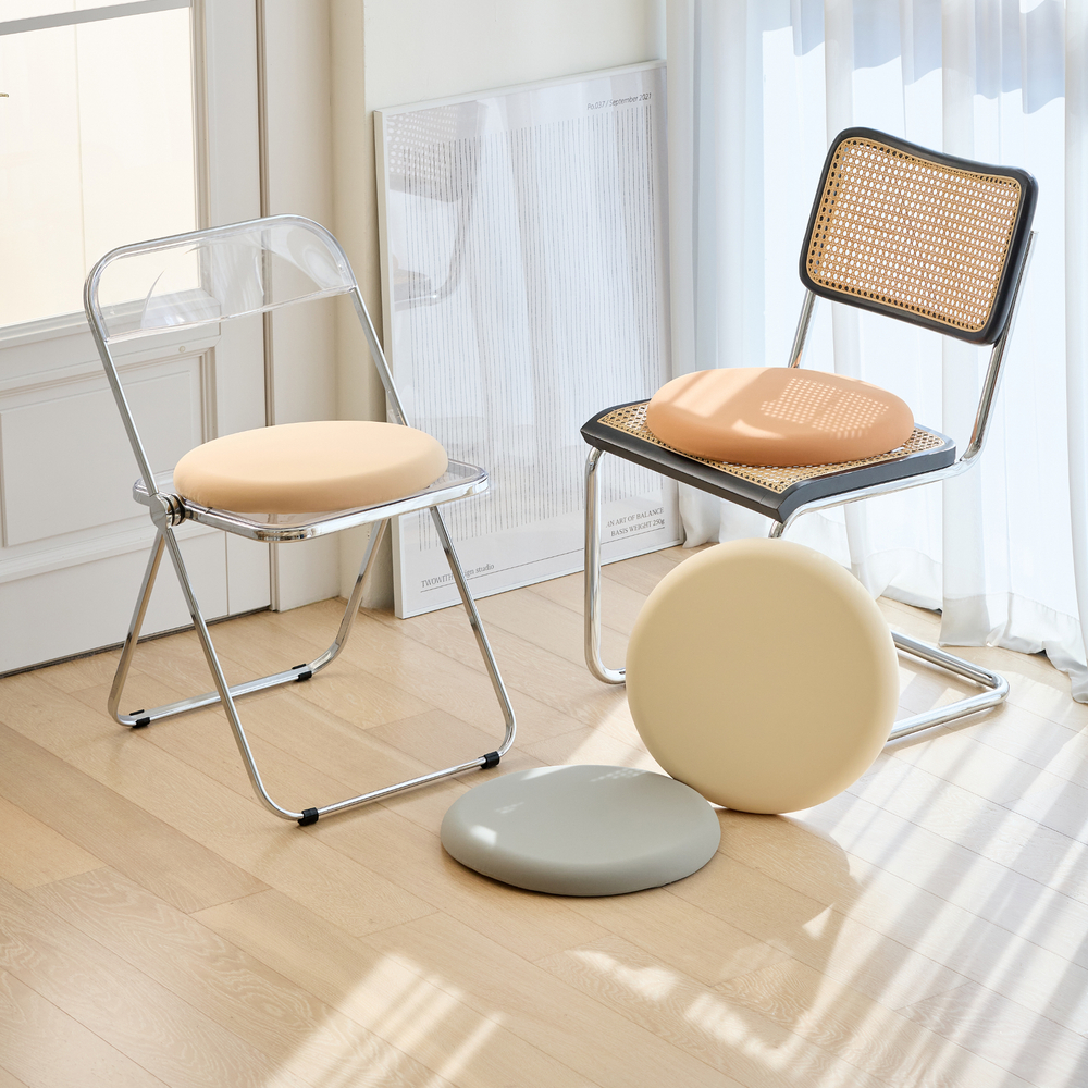 메모리폼방석 식탁 벤치 원형 방석 의자 사무실 낮은형