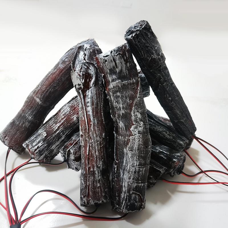 LED 장작조명 모닥불 대형 숯불 화로 불멍무드등 벽난로무드등 전자 숯불 10개 - 상세 이미지 3