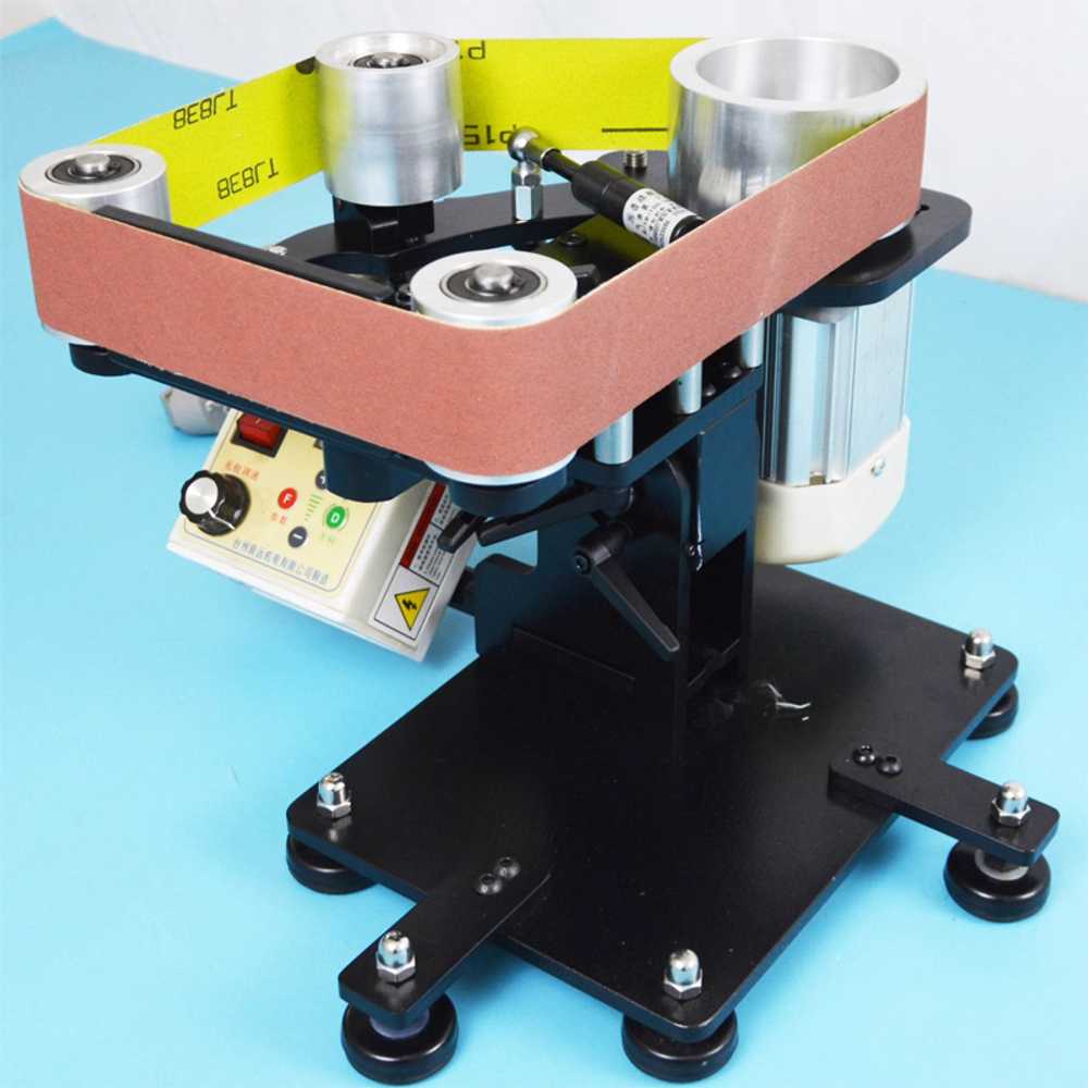 소형 벨트 샌더 휴대용 목공 연마 절단 작업용 공구 블랙 220V + 750W - 상세 이미지 4