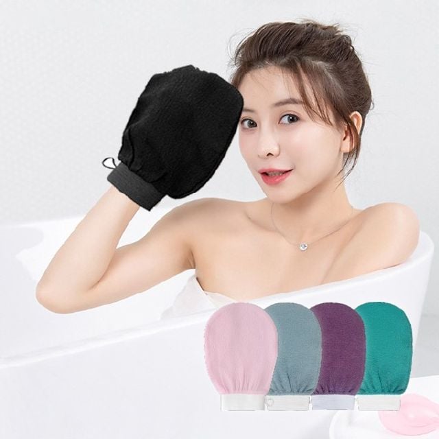 (헨리제이에스)때밀이 밴딩 벙어리장갑 목욕탕 때밀이 핑크 - 메인 이미지