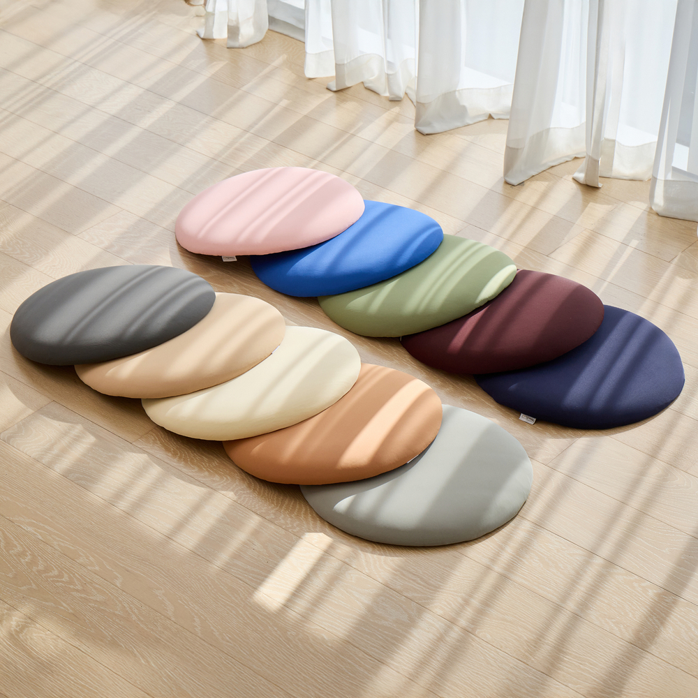 메모리폼방석 식탁 벤치 원형 방석 의자 사무실 낮은형