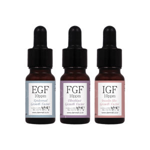 맑을담 EGF FGF IGF 앰플 원액 10ppm 3종 세트 10ml 솔직 후기 | 피부 타입별 분석 - 상품 이미지 1
