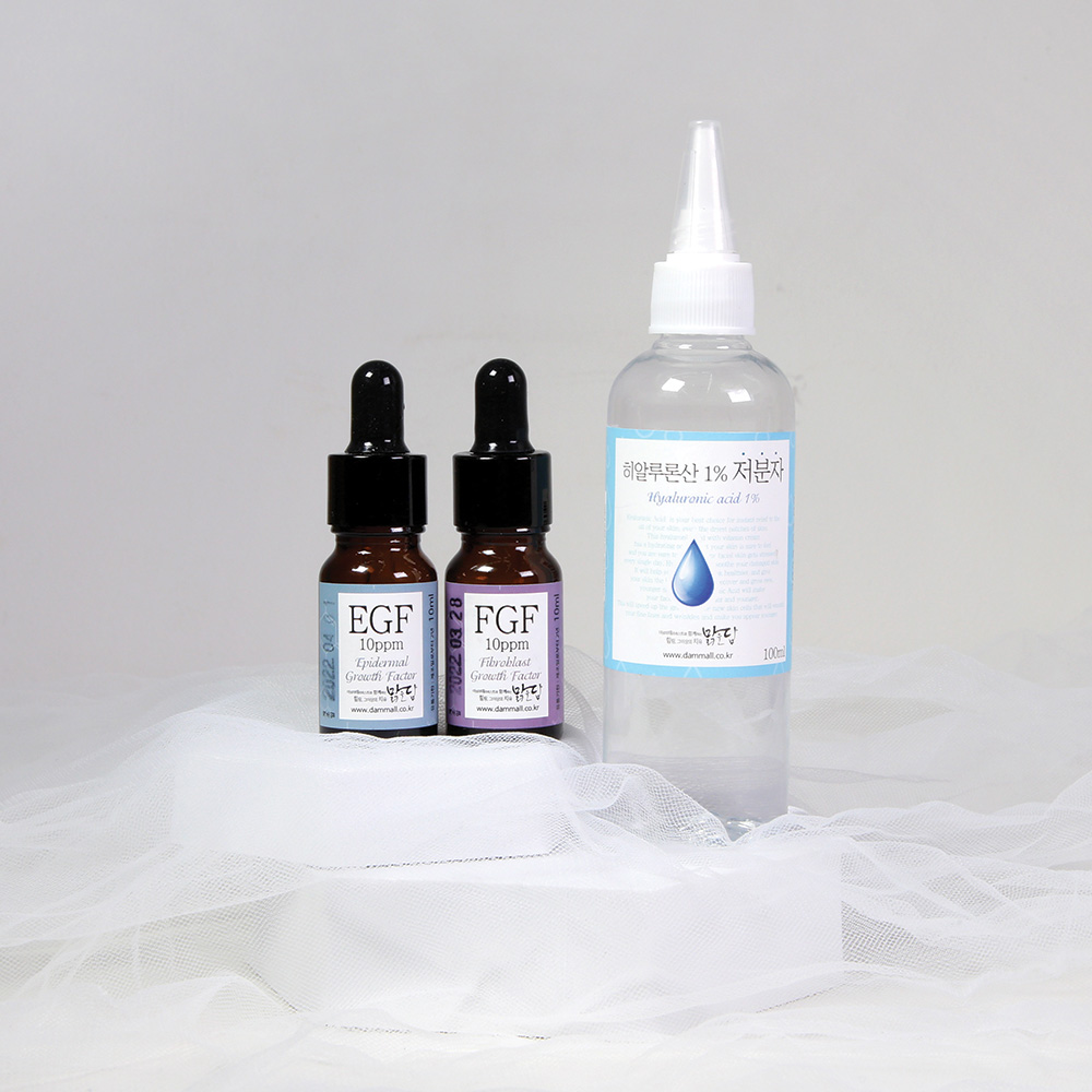 맑을담 찐 EGF 10ppm 이지에프 리페어 앰플 만들기 키트 4종 - 상품 이미지