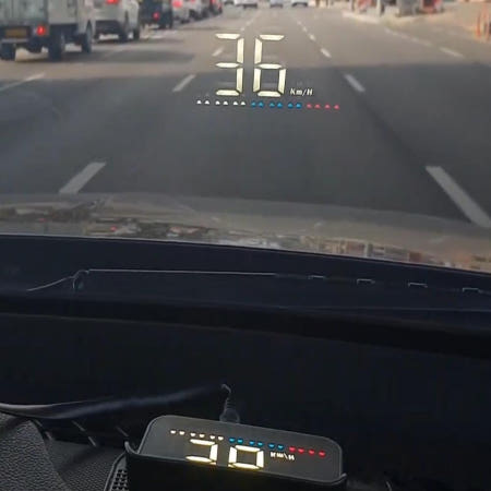 HUD M7 자동차 앞유리 속도표시 GPS OBD 차량용 속도계 헤드업 디스플레이