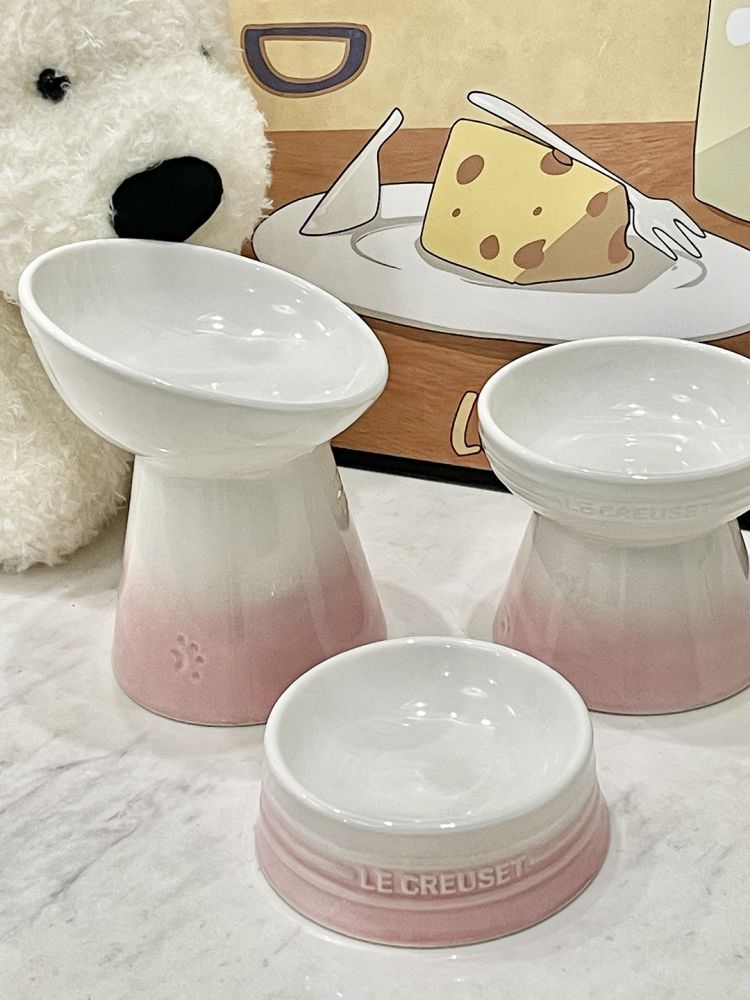 반려동물 세라믹 식기 고양이 높이조절 물그릇 높이 - 상세 이미지 5