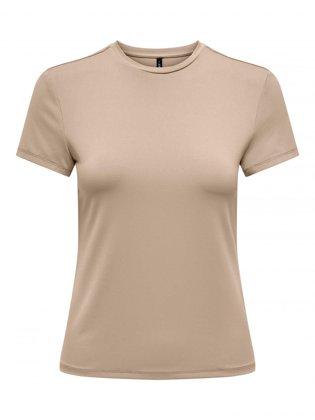 온리 베이직 미니멀 라운드넥 반팔 티셔츠 15331595_1959 WHITE / HUMUS - 상세 이미지 4