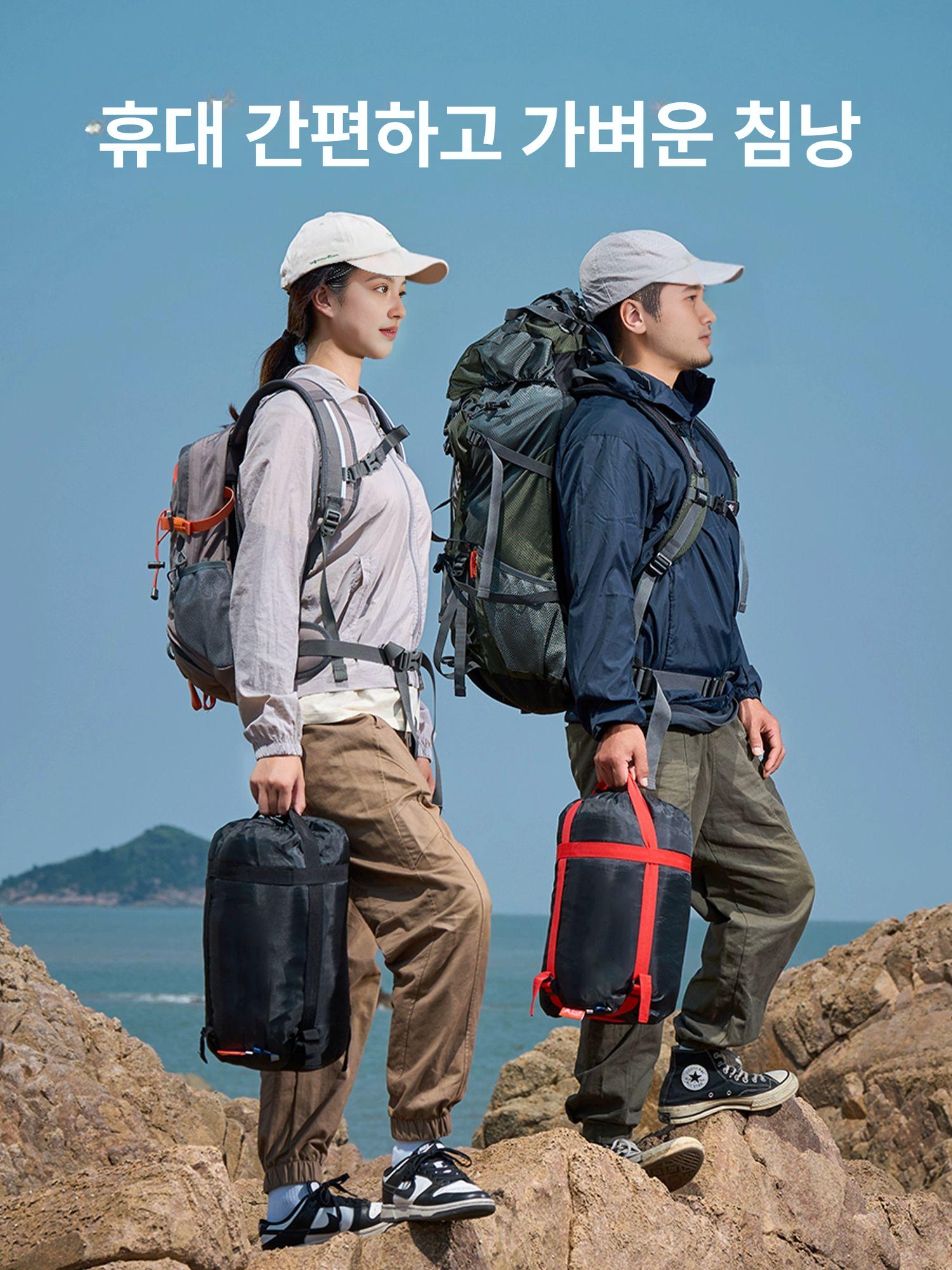 극동계침낭 동계 성인 겨울 캠핑 침낭 두꺼운 방한 차박 이불 겸용 - 상세 이미지 5