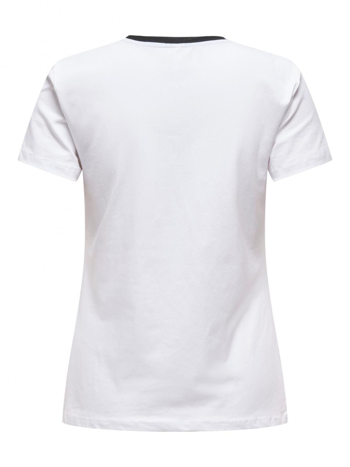온리 베이직 로고 프린트 반팔 티셔츠 15291507_5_1028579 WHITE / BRIGHT WHITE - 상세 이미지 5