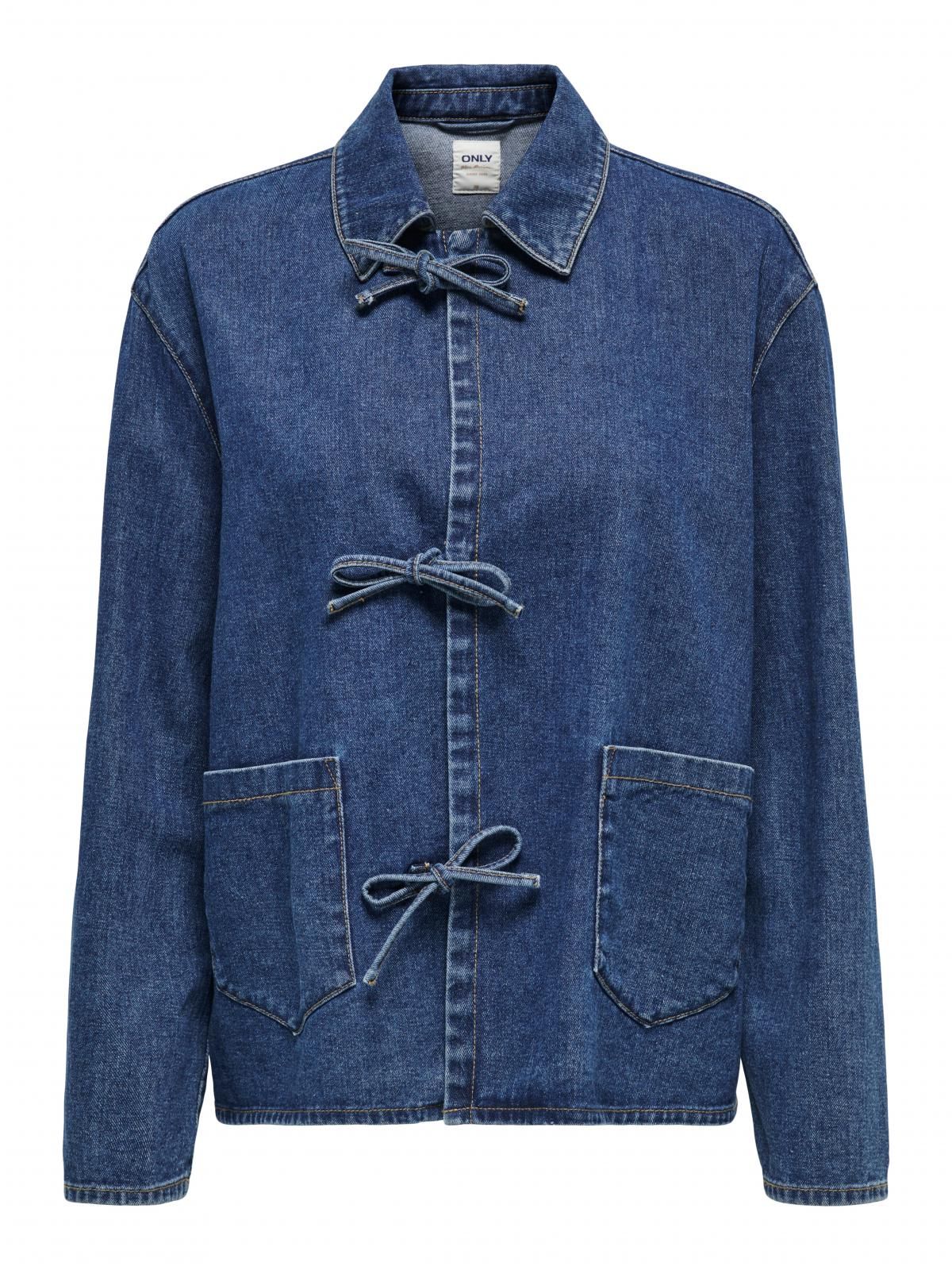 온리 테크니컬 오버핏 데님 재킷 15328253_2114 BLUE / DARK BLUE DENIM - 상세 이미지 3