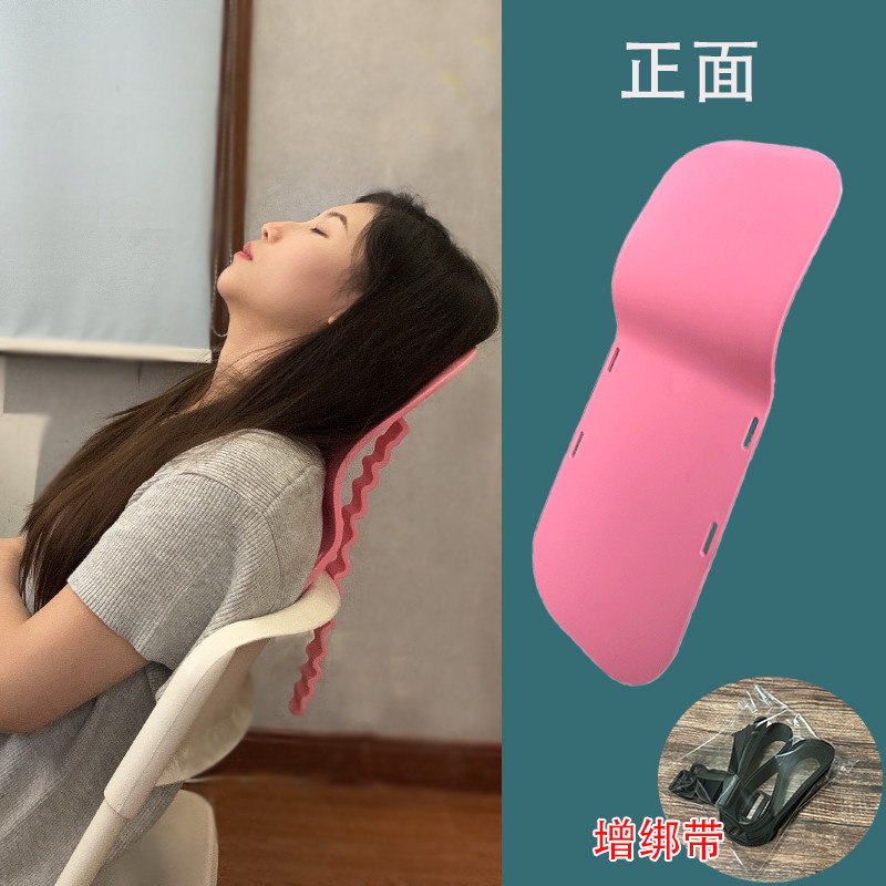 의자목받침대 의자머리받침대 휴대용 체어 탈부착 스탠다드 에디션+스트랩 핑크 - 상세 이미지 4