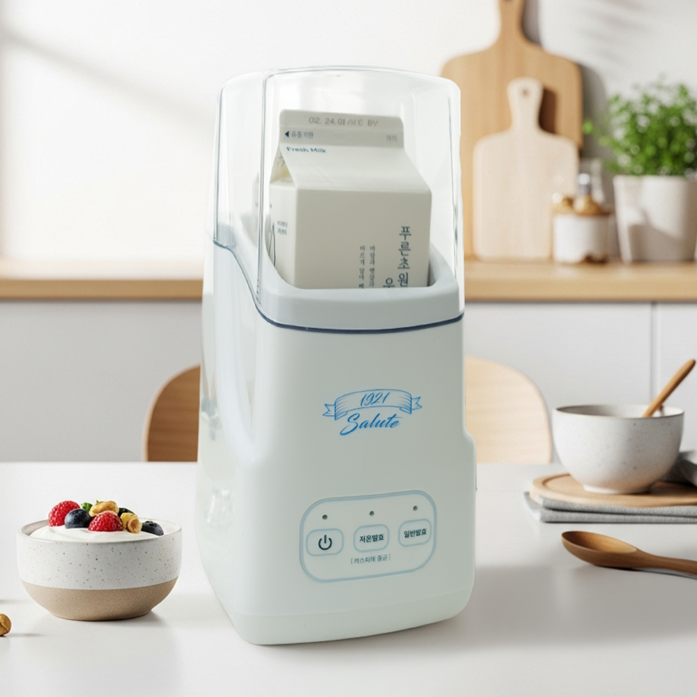 바이퀸 요거트 메이커 1L 그릭요거트만들기 기계 요구르트제조기