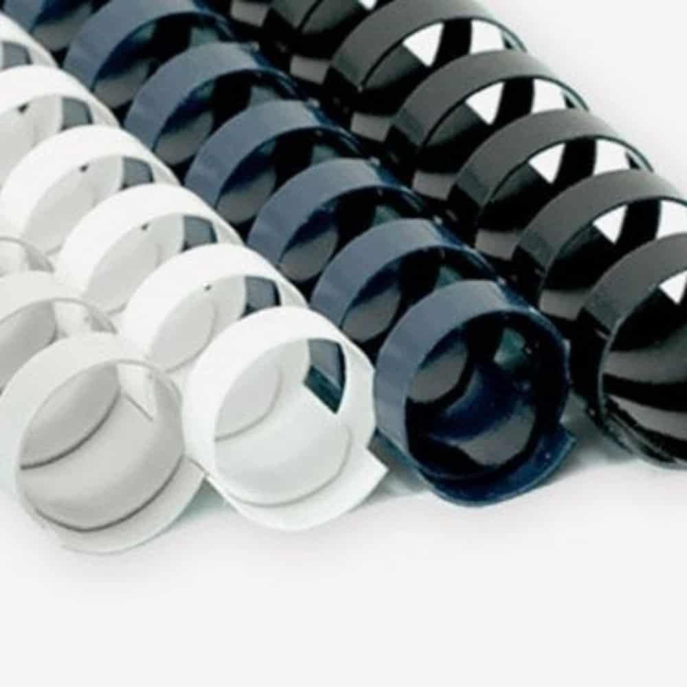 플라스틱 제본링 51mm 50개입 흰색 제본기링 종이스프 - 상품 이미지
