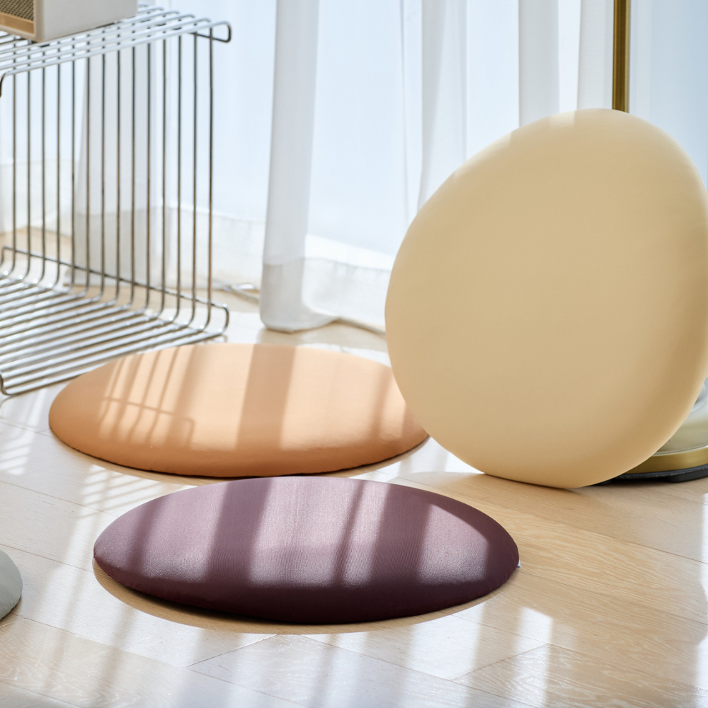 메모리폼방석 식탁 벤치 원형 방석 의자 사무실 낮은형