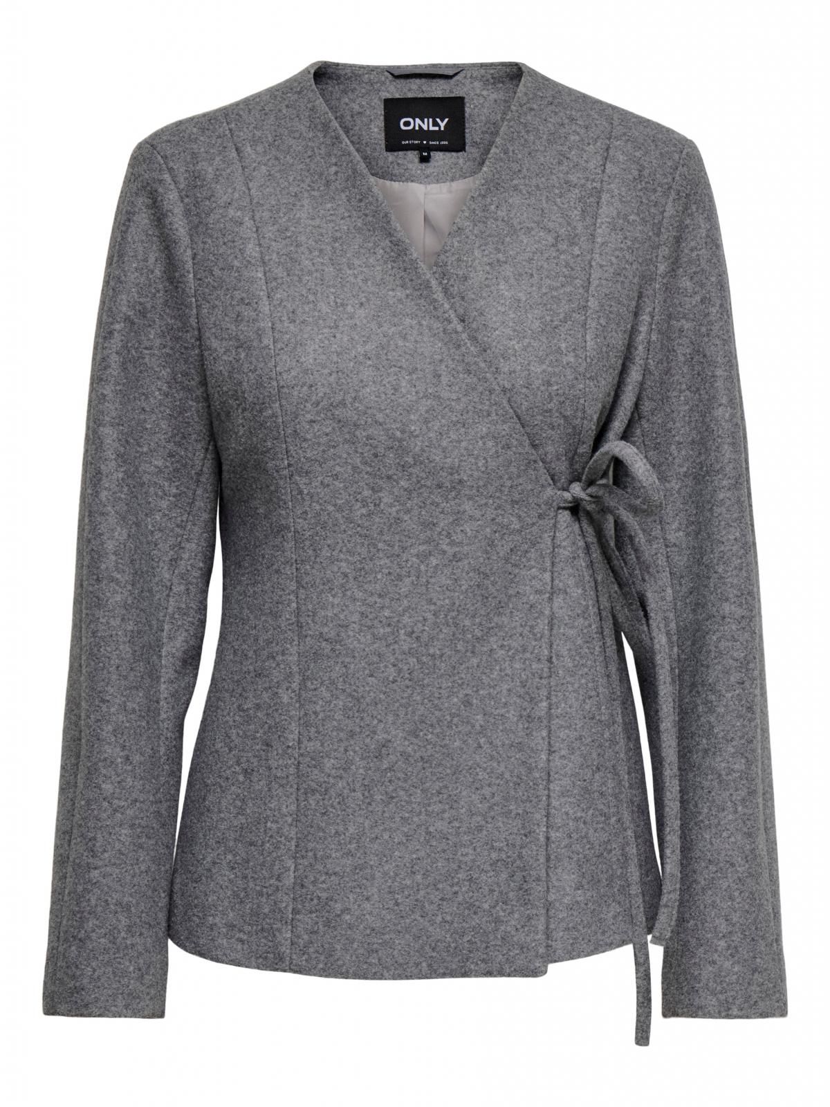 온리 테크니컬 브이넥 스트랩 재킷 15373152_2382 GREY / MEDIUM GREY MELANGE - 상세 이미지 3