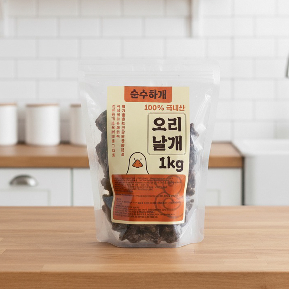 순수하개 수제 강아지간식 오리날개, 1kg, 1개 - 상세 이미지 2