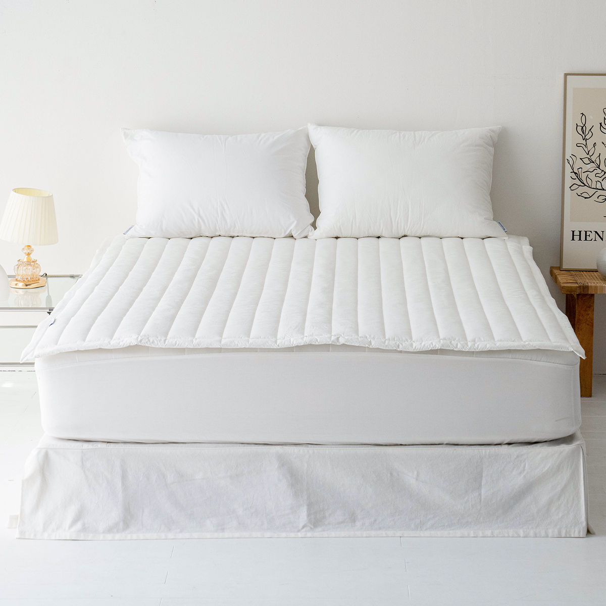 면60수 레이크 누빔 매트리스 이불패드 SS/Q