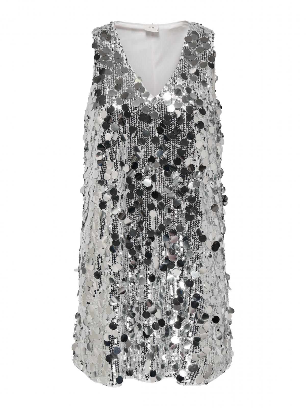 제이디와이 글리터 시퀸 파티 실버 미니 원피스 15350703_387 GREY / SILVER - 상세 이미지 3