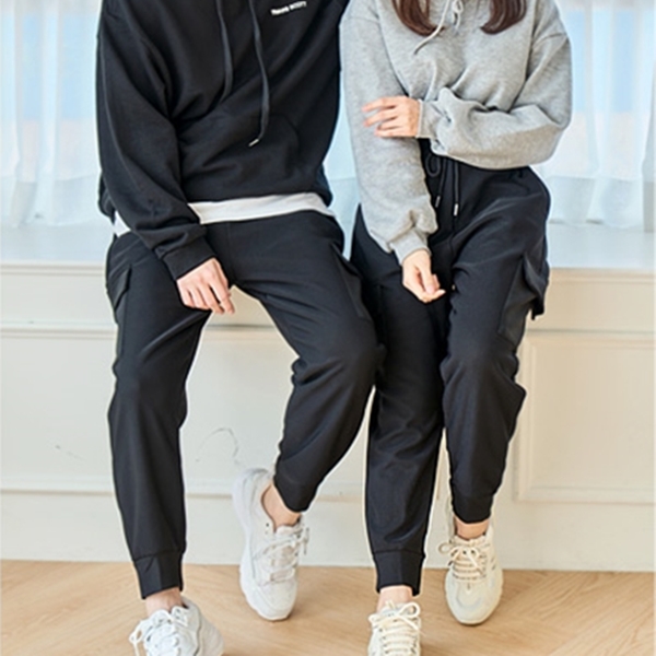 핫한온장고바지 남여공용 융털기모 시보리 조거팬츠 카고건빵PANT - 상품 이미지