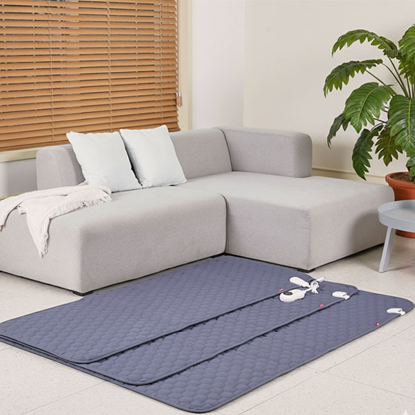 한일전기 전기장판 전기매트 미니싱글 1인용 쇼파 겸용 방석 전기요 전자파없는 블루 캠핑 카본 탄소