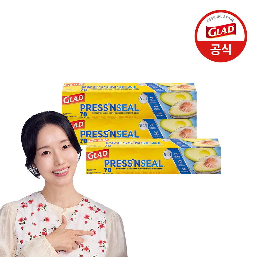[BEST] 글래드 이정현 매직랩 일반 샌드위치 주방랩 비닐랩 일반형 21.6mX30cm 3개